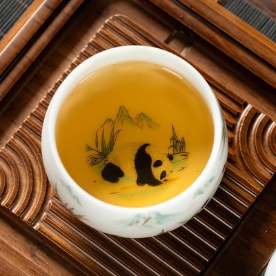 陶瓷主人杯冰种羊脂玉瓷手工茶杯男女士情侣个人专用收藏高端送礼