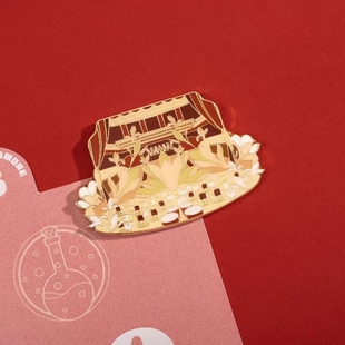 国家大剧院 聆春之声冰箱贴金属创意卡通吸铁石文创礼品