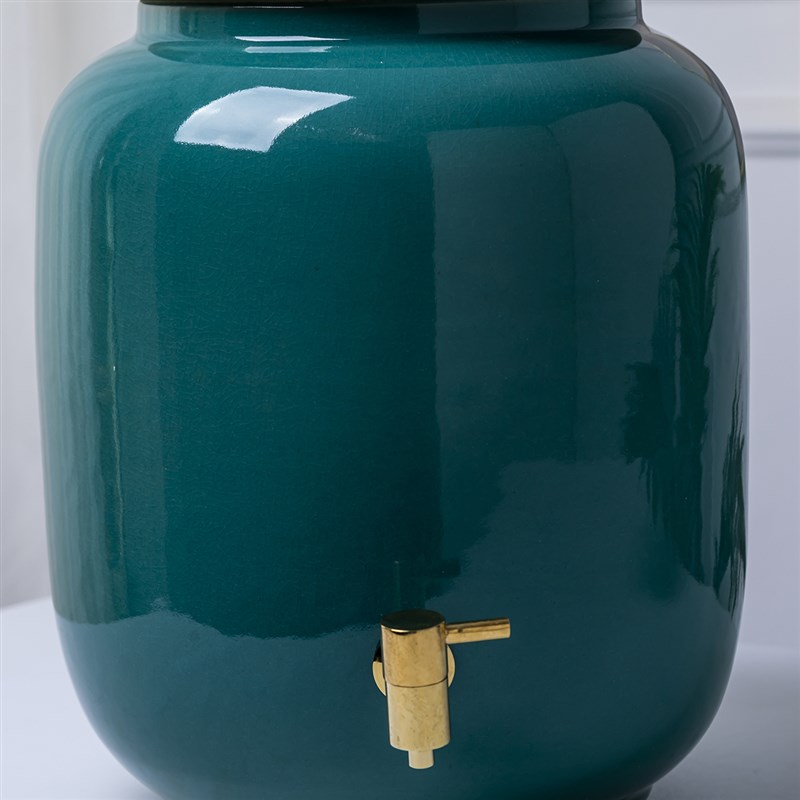 景德镇陶瓷水缸10升15升25升家用纯净水水桶泡茶储水罐冷热水壶