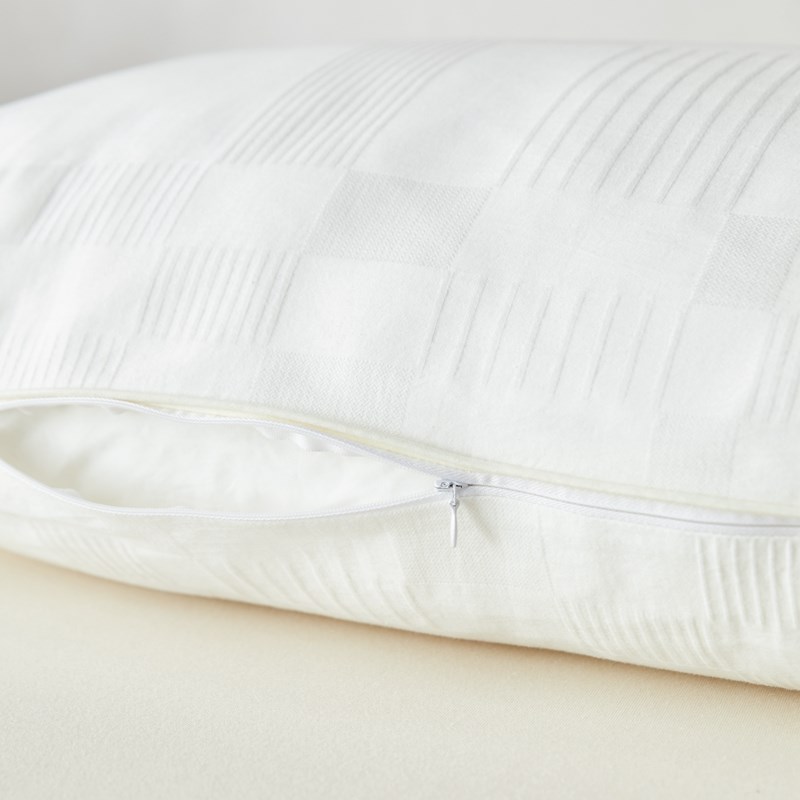 A类原棉本色双人枕套1.2米  纯棉拉链款长枕头芯外套1.5m 全棉1.8