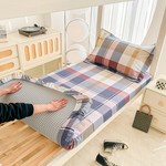纯棉床笠床单床罩学生宿舍单人90x190一1米二2床垫保护套80床套罩