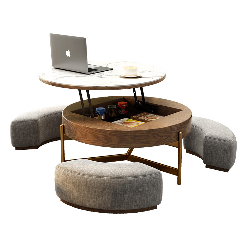 缓冲茶几桌面升降器餐桌液压气撑两用折叠支架多功能家具五金配件