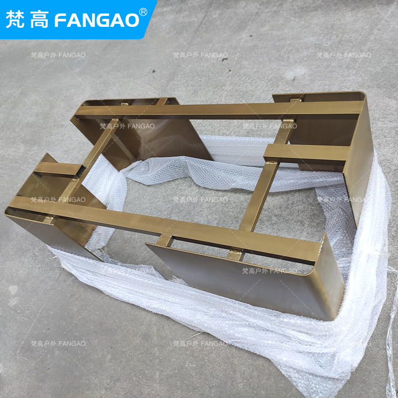 户外不锈钢沙发茶几组合别墅庭院酒店度假村民宿露天观景台室外