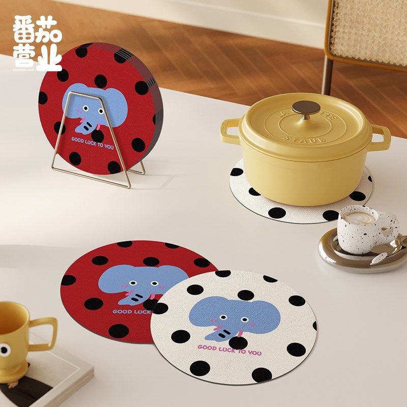 卡通可爱杯垫家用吸水隔热垫子碗盘垫餐垫免洗可擦厨房吧台沥水垫,居家布艺,餐垫,淘宝优惠券,粉丝福利购,淘宝优惠卷