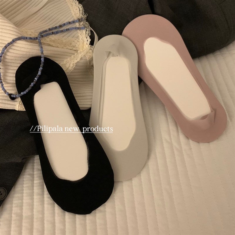 高级料 纵享丝滑凉快面料夏季防滑吸汗不掉跟隐形船袜子女生