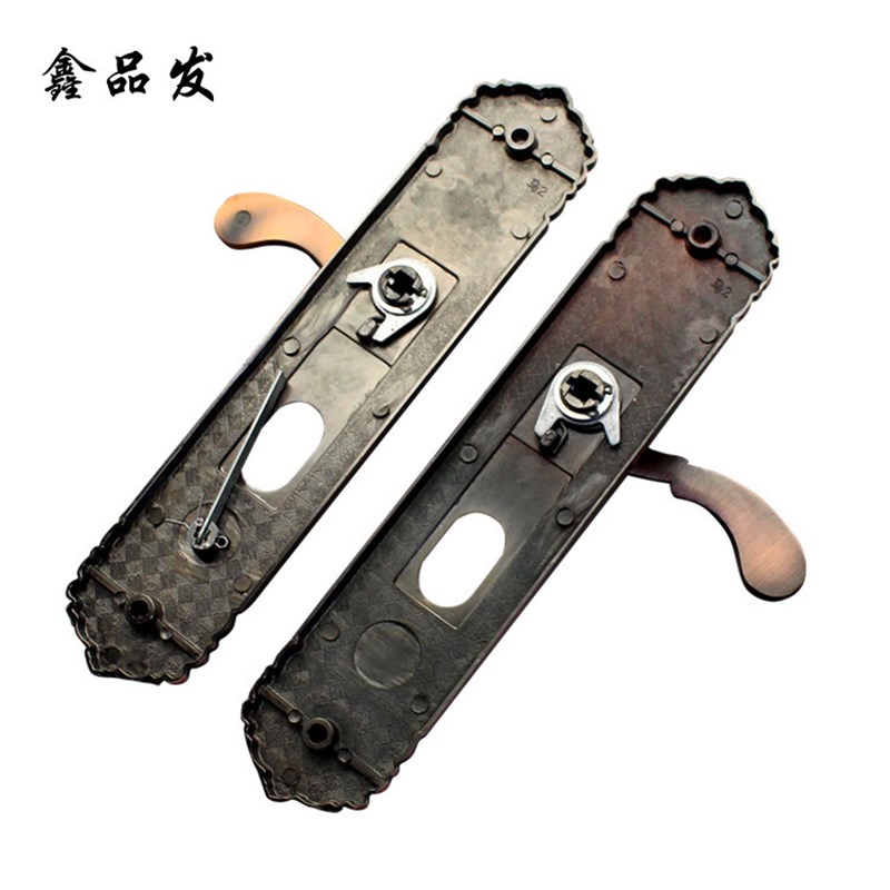 【小花红古】厂家防盗门锁 防盗门拉手 安全门拉手红古铜色 小花