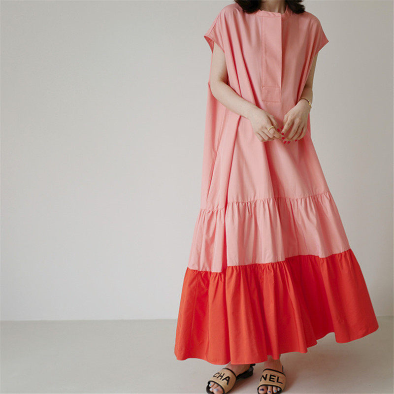 宽松大码连衣裙过膝长款荷叶边娃娃裙拼接衬衫长裙蝙蝠袖打底衫潮,女装/女士精品,连衣裙,淘宝优惠券,粉丝福利购,淘宝优惠卷