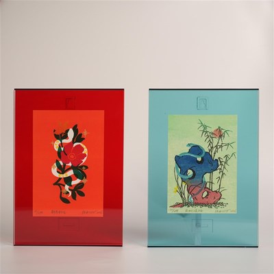 【想想2025蛇年新春】艺术年画张秋源《灵蛇送福》