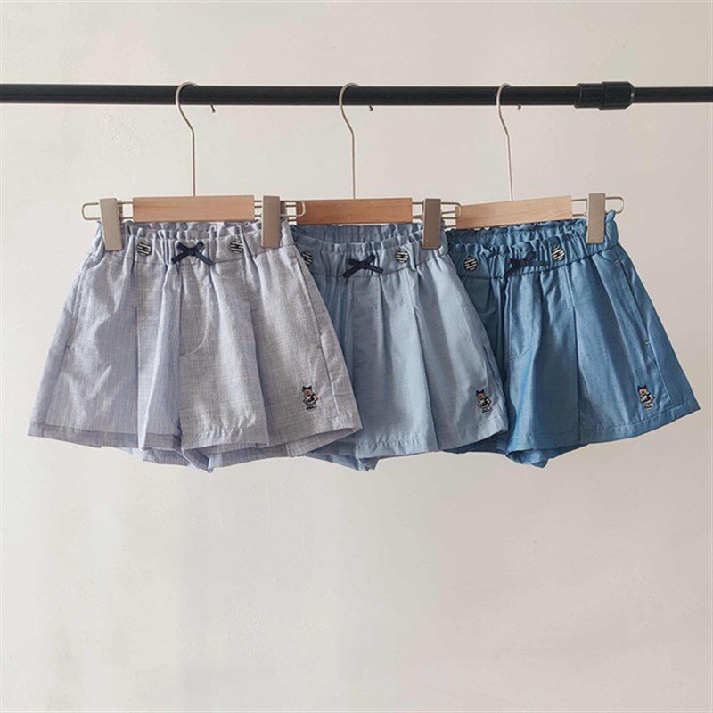 2024夏季女童裙裤三色百搭软牛仔短裤TTTJ24M451R