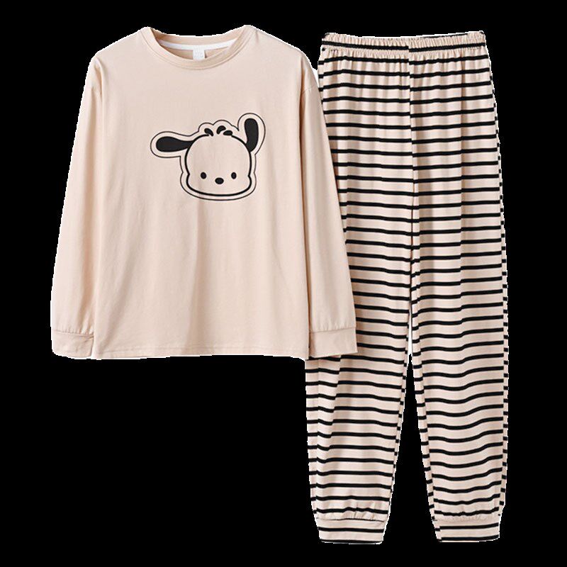 纯棉睡衣女春秋款小个子145春季休闲条纹家居服可外穿150cm矮个子