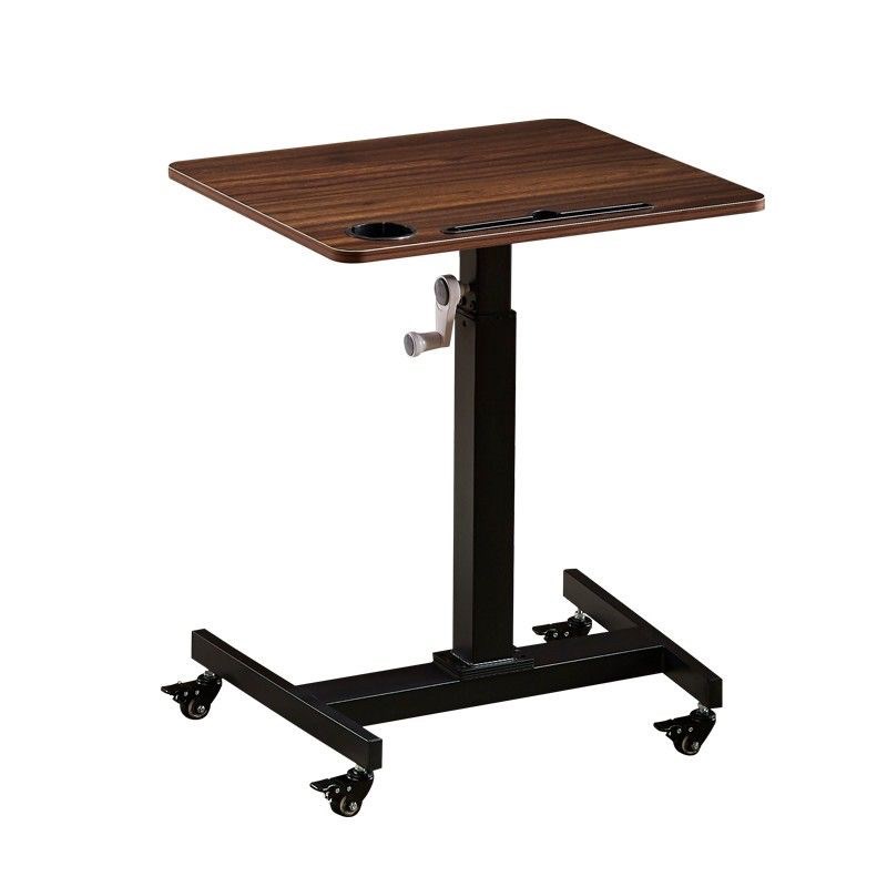 可移动床边桌带轮升降懒人桌升降办公桌电脑桌直播站立桌演讲桌子