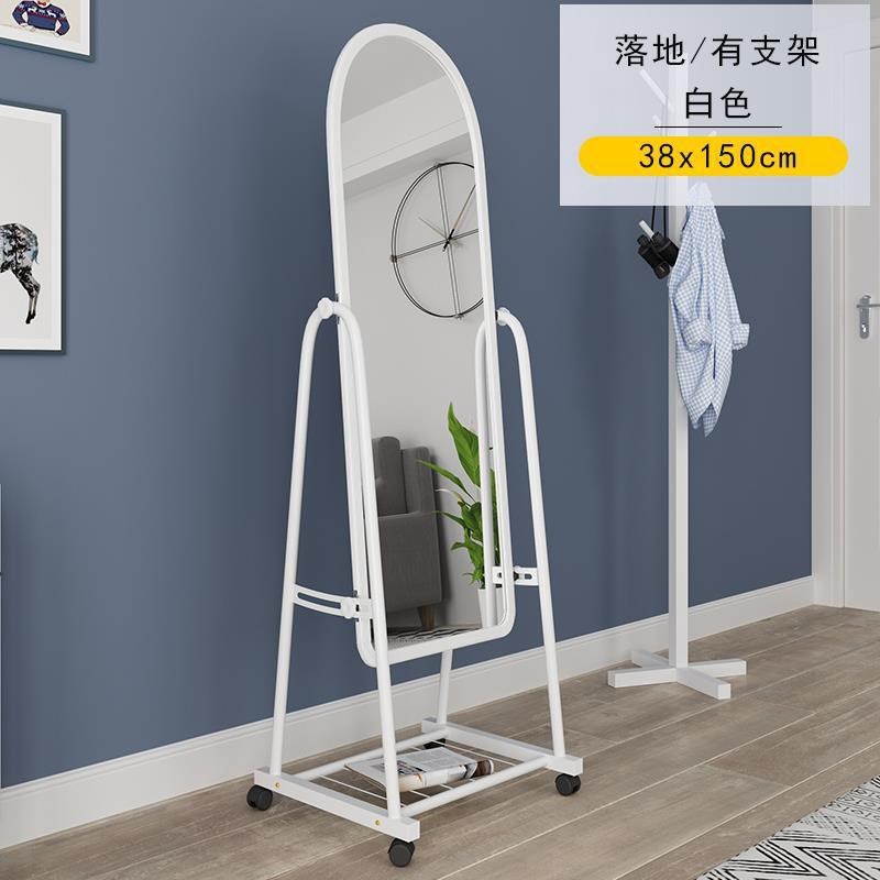 户外摆摊理发镜子可移动落地镜家用卧室穿衣镜全身镜服装店试衣镜