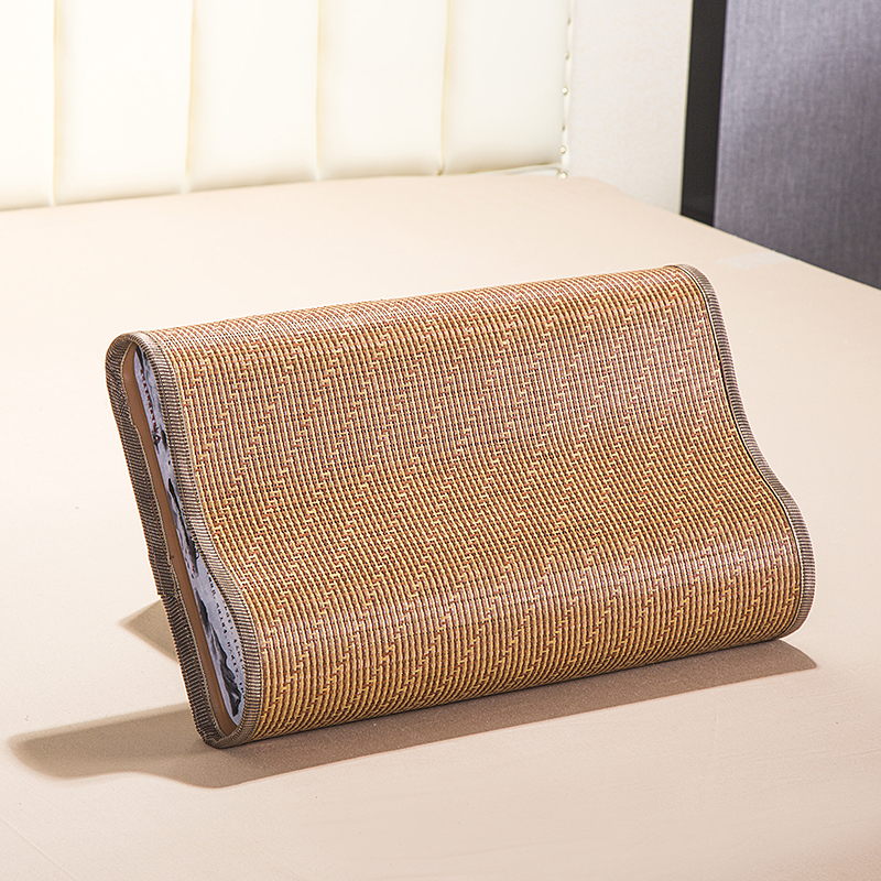 竹枕头 空心颈椎夏季波浪形凉枕 天然毛竹枕 凉爽透气单人竹席枕