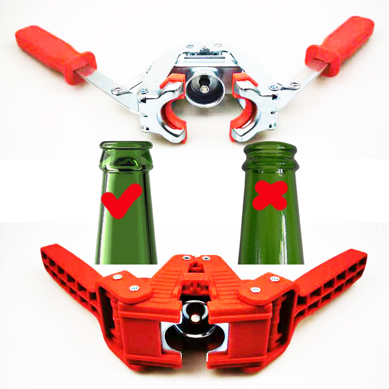 手动啤酒瓶压盖器汽水饮料玻璃瓶子封口机便携式双手柄手压封盖机