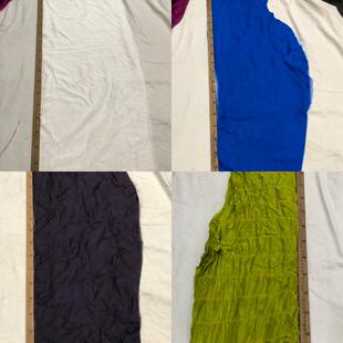 蚕语●桑蚕丝面料20250701 B #丝绸双绉雪纺纱服装刀口面料称重