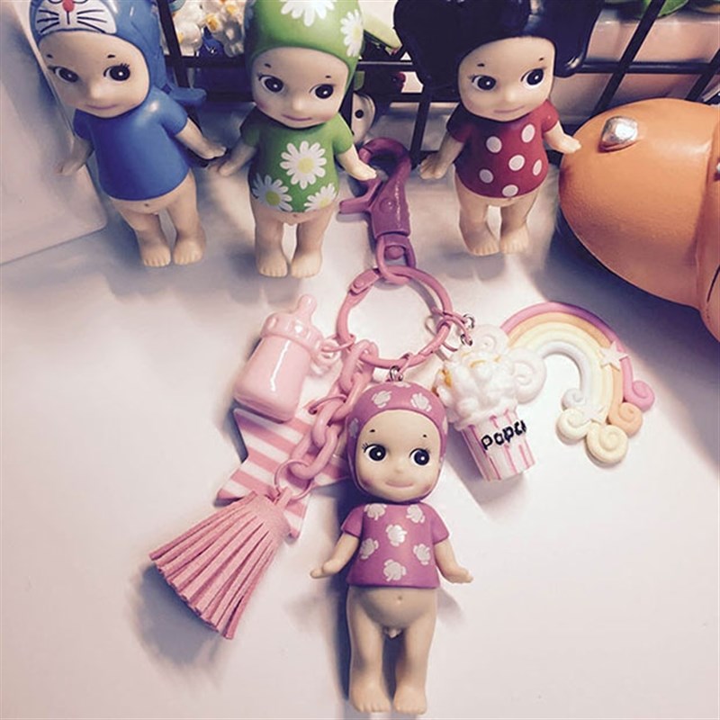 丘比特天使娃娃钥匙挂件可爱动物款钥匙扣汽车挂饰女创意礼物
