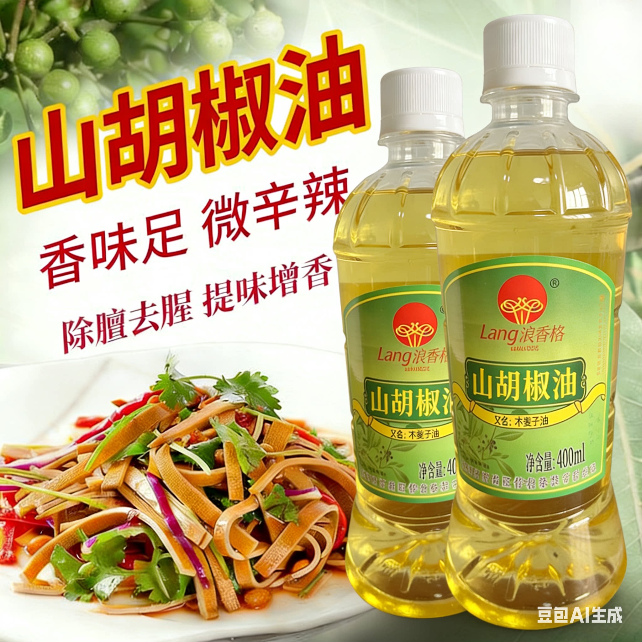 新鲜山胡椒油商用重庆正宗木姜子油山苍子油食用烹饪135ml小瓶装