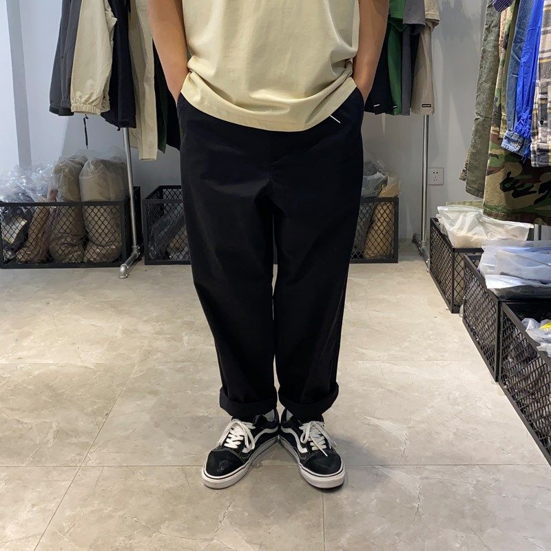 紫标裤子平替5352版型 宽松锥形裤男D 夏季薄款休闲裤长裤2024新 - 实物图