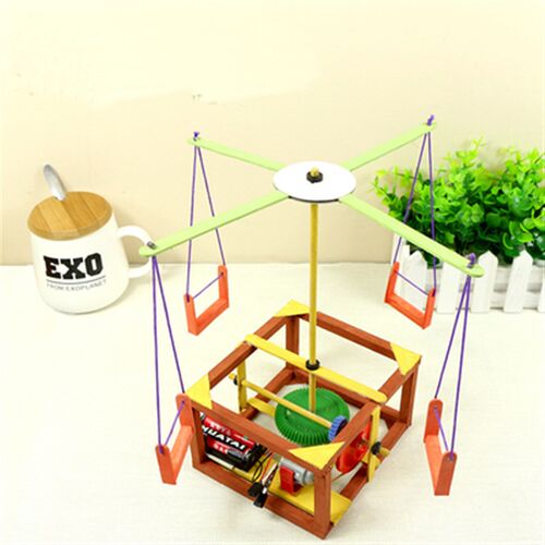 DIY科技小制作小发明 自制电风扇中小学生科学实验手工玩具材料