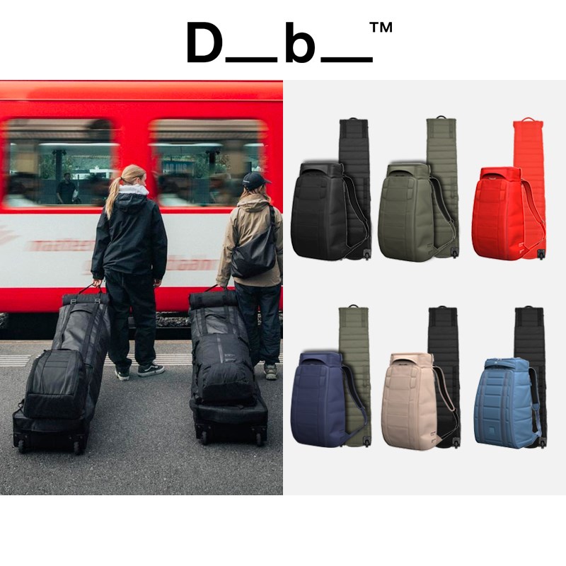 DB滑雪包板包单板滑雪包带轮双板2324新款30L男女双肩包运动背包