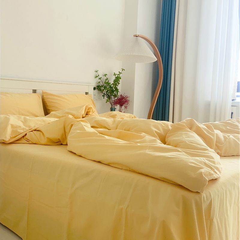 定制订做纯棉加h厚磨毛全棉四件套尺寸高低榻榻米床上被套床单床