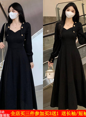 辣妈款外出哺乳洋装秋冬装修身复古气质收腰显瘦产後哺乳针织裙