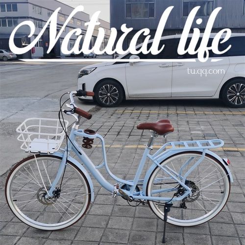 咖啡自行车男士女款成人轻便26寸城市复古上班代步通勤单车