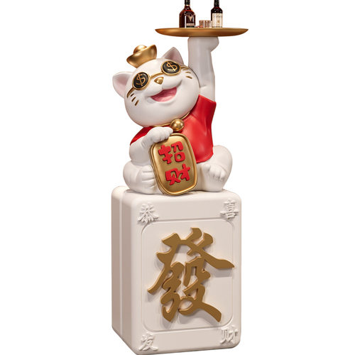 创意招财猫大型落地摆件客厅装饰工z艺礼品摆饰新店开业礼物乔迁