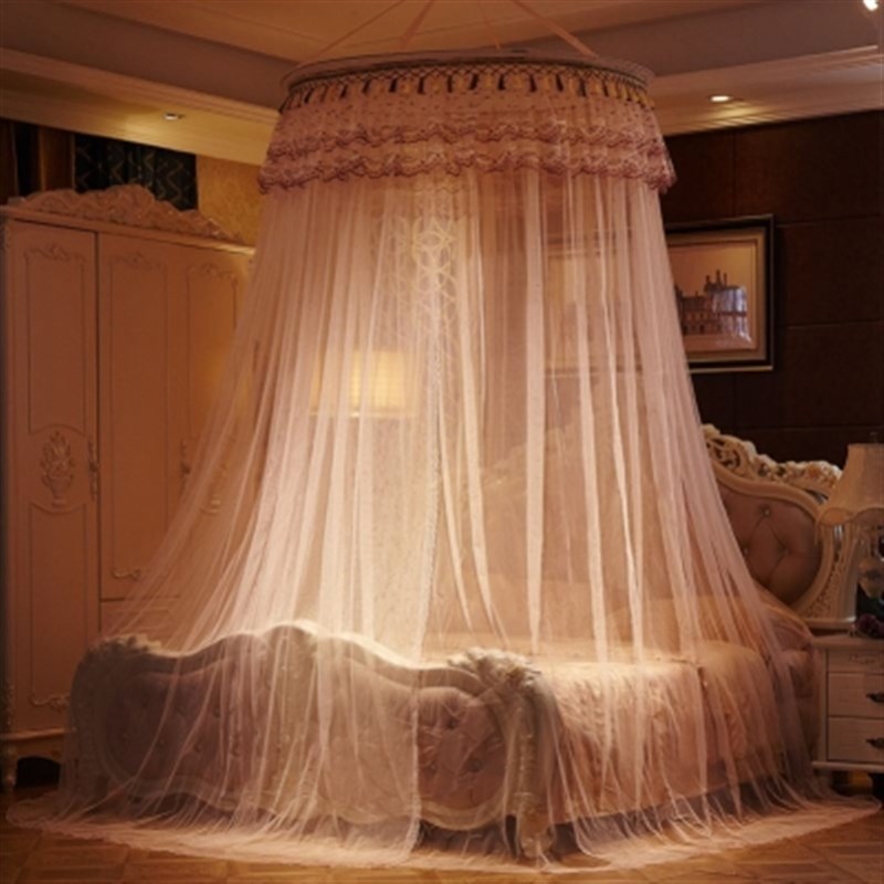 儿童男孩吊顶蚊帐家用免安装可折叠带支架1.H8m1.5米1.2床纹账圆