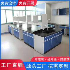 定制钢木实验台实验室工作台化学实验桌子全钢试验台理化板台面PP