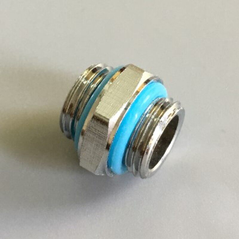 电脑水冷对丝水排水箱水泵连接360度可旋转对接对丝接头 2分螺纹