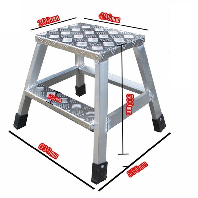 大连华峰定制铝合金工业梯凳踏台踏步梯脚踏台踏板梯家用登高梯子