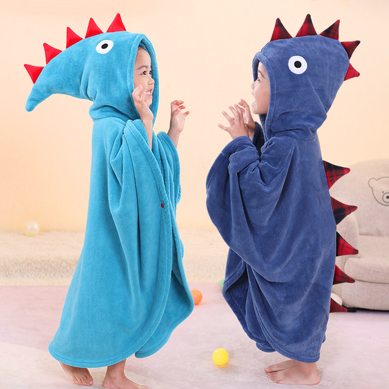 儿童浴巾斗篷浴袍男女孩婴幼宝宝洗澡可穿带帽专用中大童秋冬厚22,婴童用品,浴巾,淘宝优惠券,粉丝福利购,淘宝优惠卷