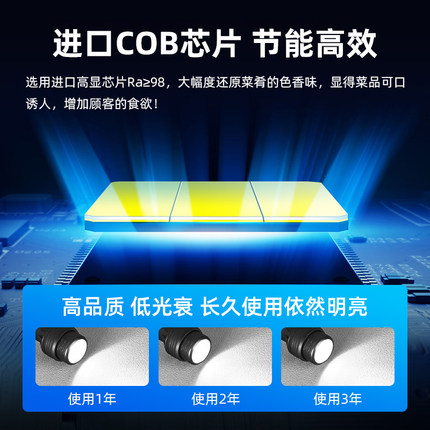 led射灯cob防眩聚光灯杯e27螺口筒灯高显色餐饮火锅餐厅吊灯灯泡