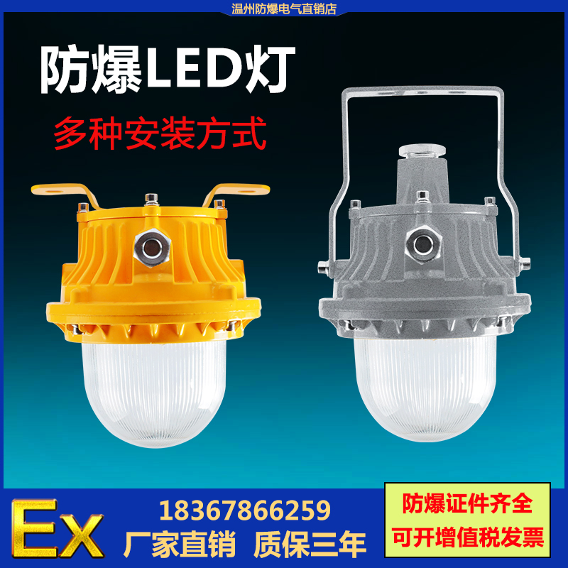 免维护LED防爆灯30W40W支架式工厂平台照明灯 220V隔爆防水吸顶灯