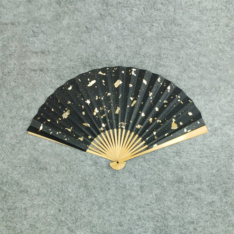 7/8/9.5寸玉竹折扇宣纸洒金扇面李白侠客行书法中国风古风定制