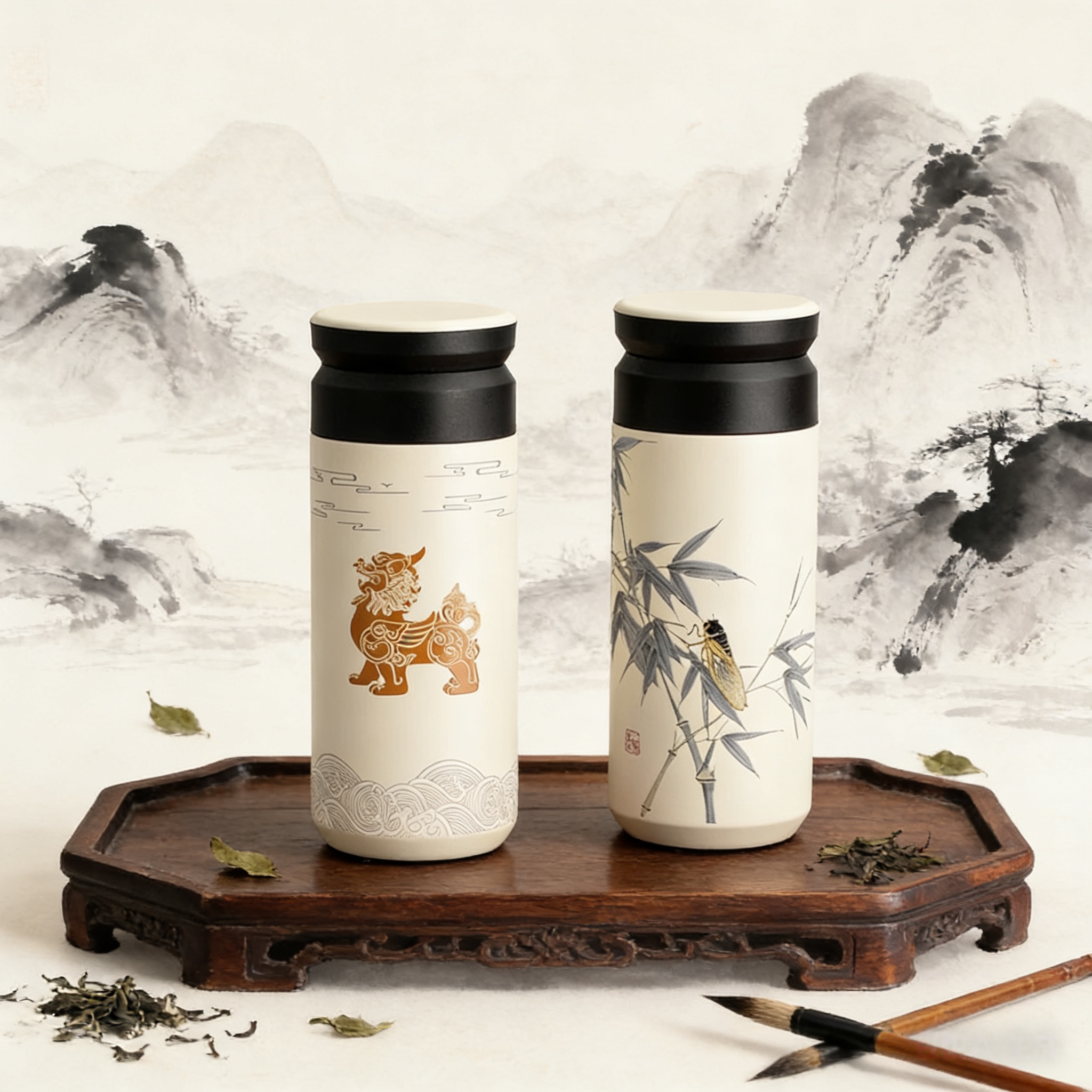 喜式保温杯男士车载水杯陶瓷内胆高颜值男女便携茶水分离泡茶杯,餐饮具,保冷/保温杯,淘宝优惠券,粉丝福利购,淘宝优惠卷