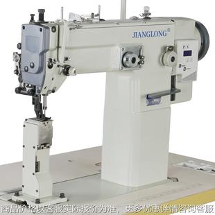 立柱曲折缝纫机 两点一线工业用人字车高柱立柱两同步送料