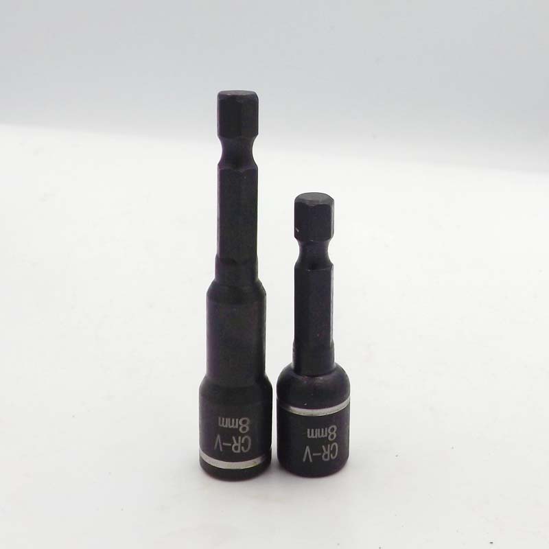 风批套筒8MM 强磁手电钻加长套筒65自攻螺丝六角套筒子工业级CR-V