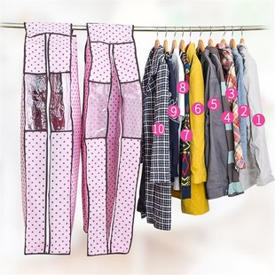 无纺布收纳袋子挂衣袋大衣套西服罩家用防尘袋 立体衣服防尘罩挂式