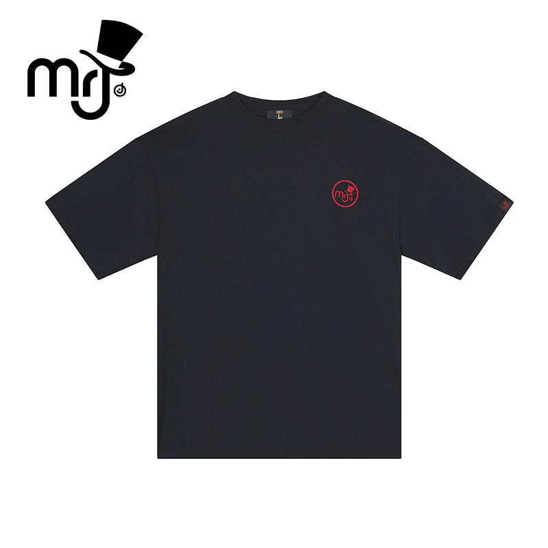 MRJ 周杰伦原创品牌 简约logo 百搭舒适 休闲短袖T恤 男女同款