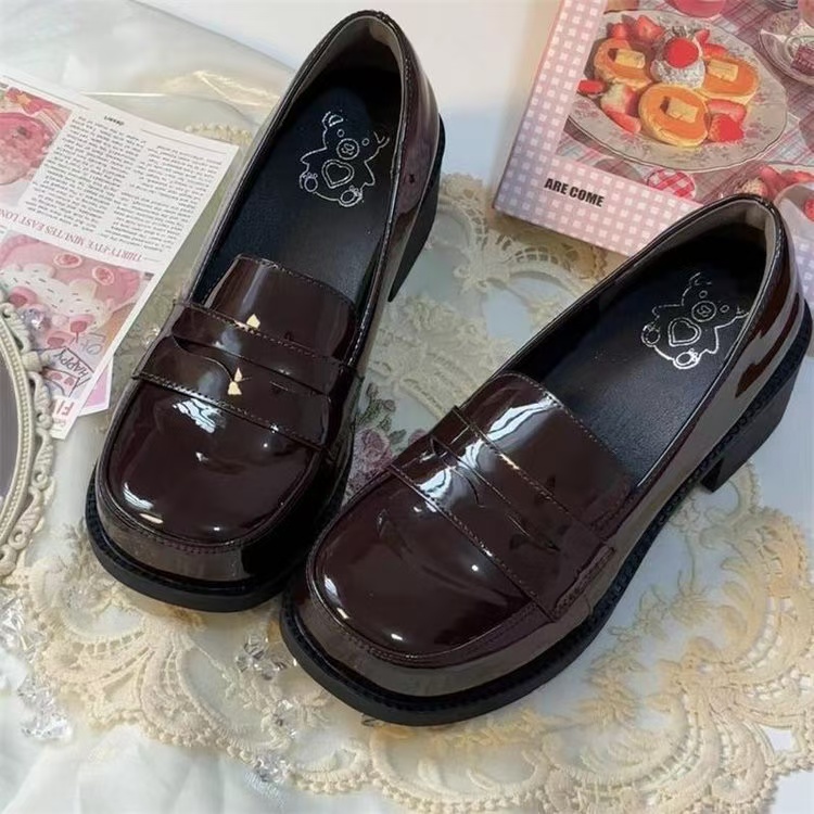 2025新款日系小皮鞋女英伦风黑色厚底乐福鞋复古jk制服玛丽珍单鞋