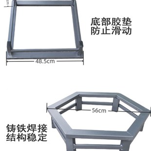 烤火炉烧柴木炭碳冬季 铸铁老式 取暖炉户外烧烤煮茶家用熟铁烤火盆