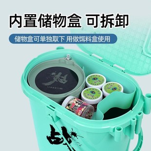 加厚钓箱硬壳钓鱼桶可坐人钓桶冰钓桶鱼箱椭圆形钓桶筏钓溪流桶