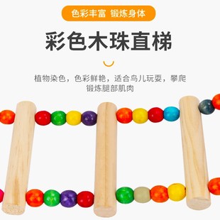 鸟用攀爬梯鹦鹉用品鸟玩具鹦鹉玩具用品鸟秋千吊环云梯鸟笼配件