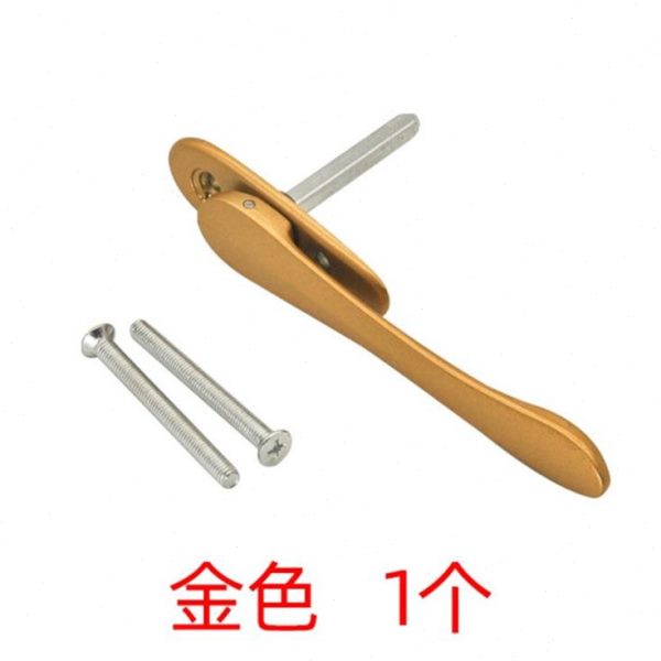 隐藏式扁执手金刚网纱窗隐形把手平开窗扁折叠推拉门剑型拉手矮锁