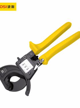 波斯工具棘轮式电缆剪电缆钳剪切32mm（240方）铜铝电缆BS239924