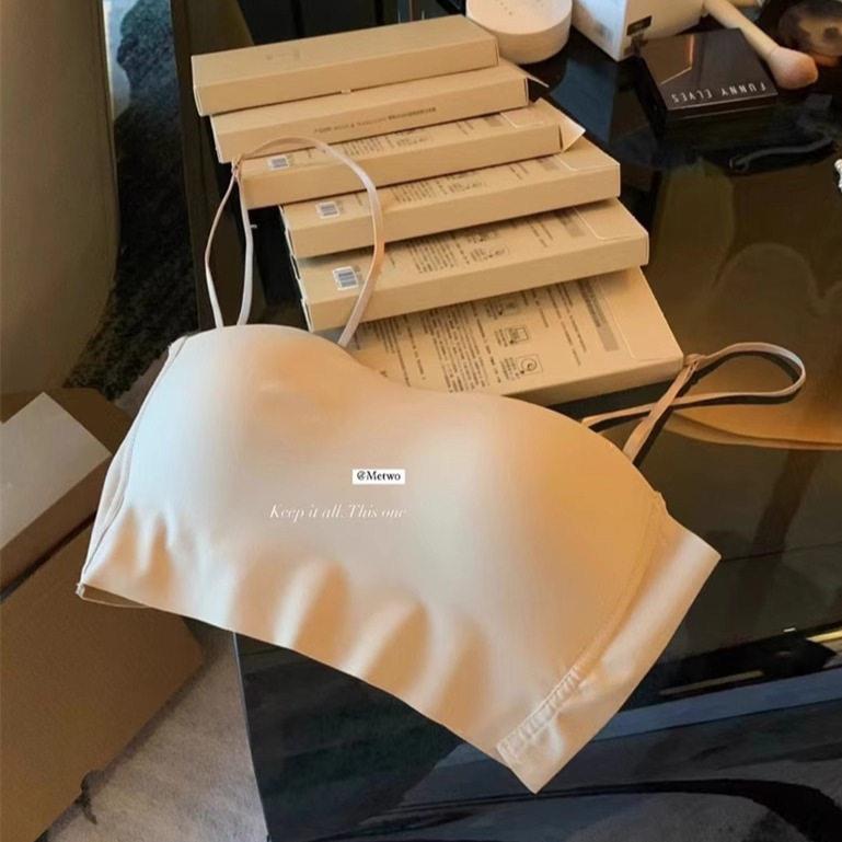 METWO 进阶黑科技超模内衣单肩带文胸内衣吊带背心内搭少女