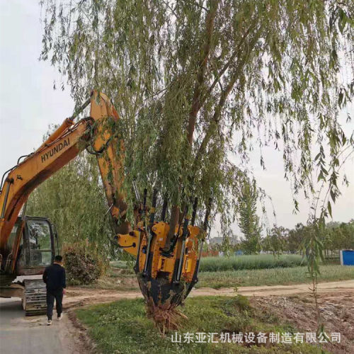 带土球铲刀式挖树机 绿化苗木移植移树机 80型六瓣式液压挖树机