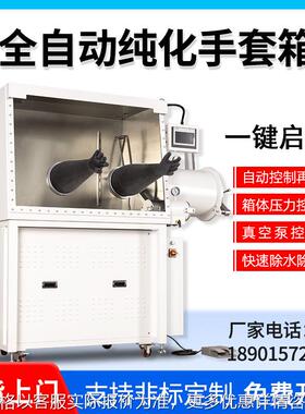 净化系统手套箱实验室水氧≤1ppm试验箱厌氧再生不锈钢真空手套箱